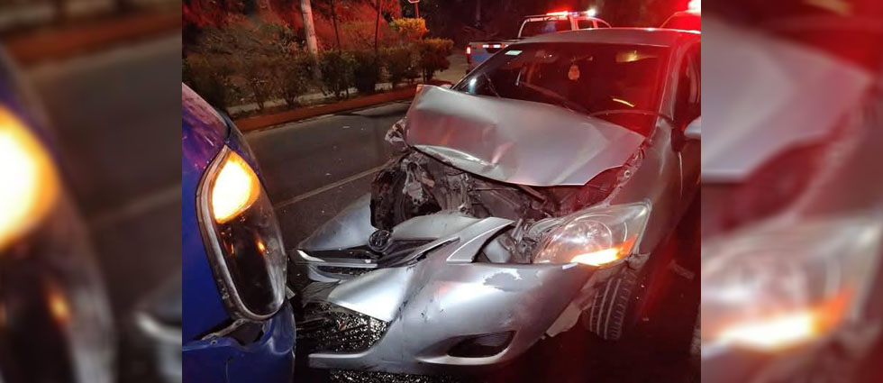 3 lesionados deja fuerte accidente provocado por un ebrio en Sonsonate