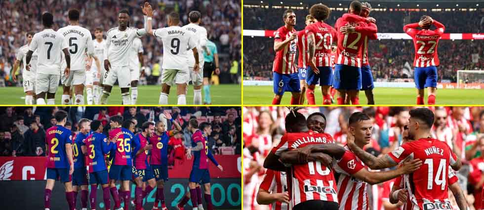 LaLiga es cosa de cuatro: el Athletic ¡está a solo 06 del líder y a 04 del Barcelona!