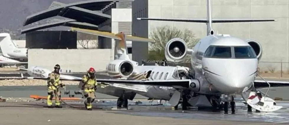 Una persona sin vida y cuatro heridos tras colisión de un jet propiedad de un músico en Arizona