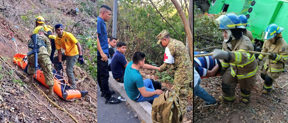 Dueño de bus accidentado en San Vicente indemnizará a personas lesionadas