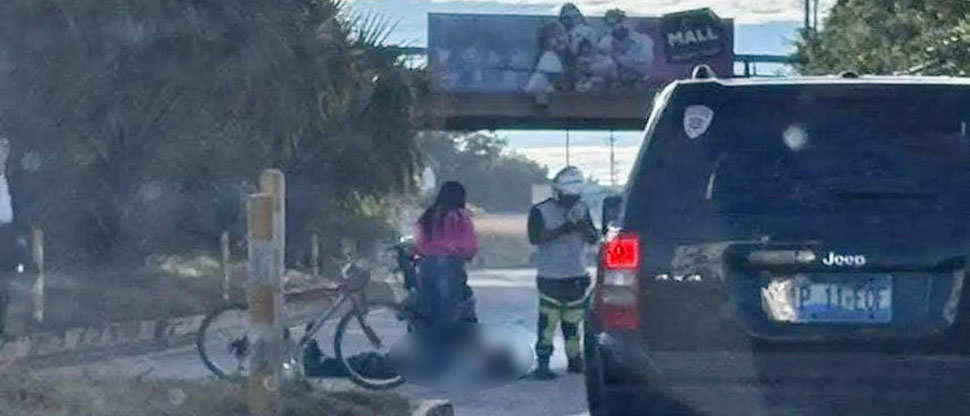 Ciclista es atropellado en carretera a Quezaltepeque
