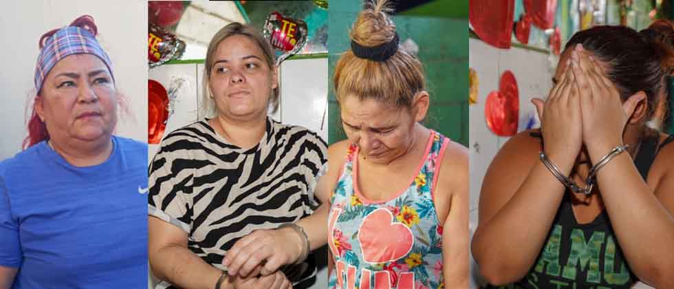 Ellas son las mujeres que operaban la estructura dedicada al tráfico ilegal de personas en San Salvador