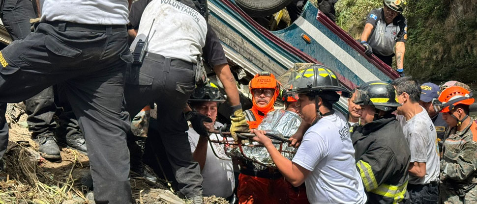 Ayudante de motorista de bus accidentado en Guatemala cumplía su primer día de trabajo