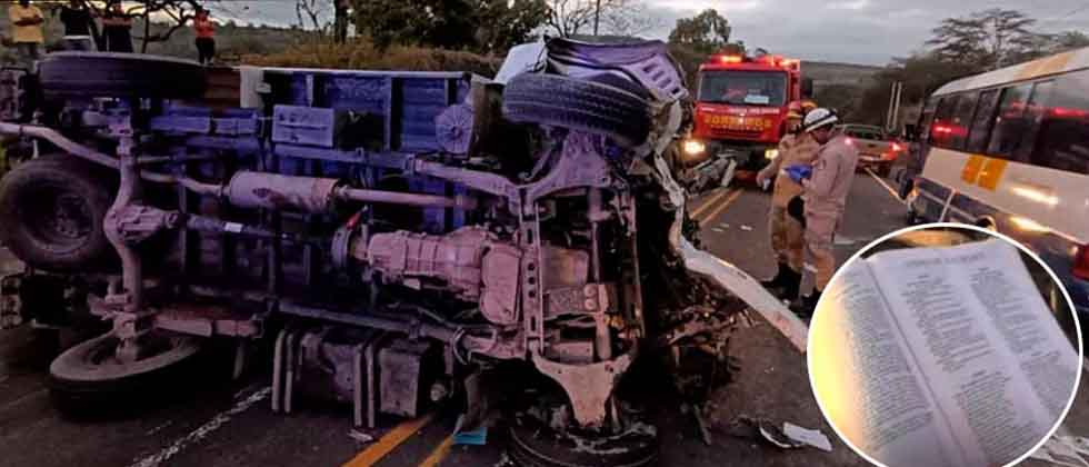 Hombre con Biblia en su auto es el único sobreviviente a terrible accidente