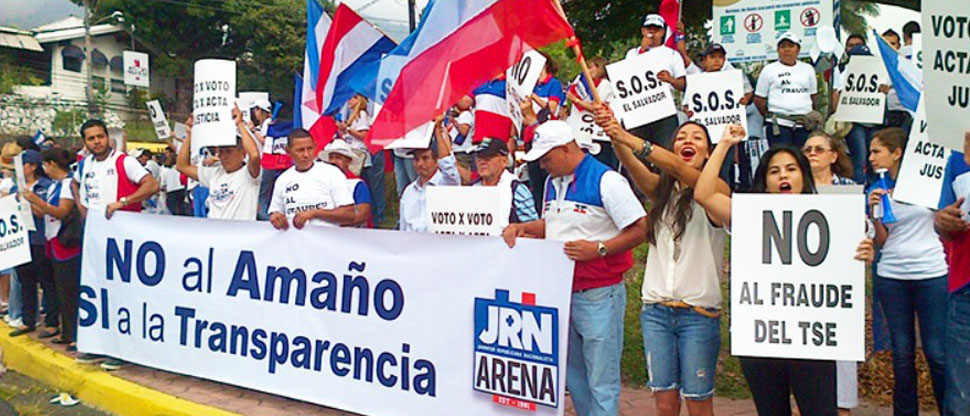 ARENA pide a la Asamblea Legislativa no quitar la deuda política