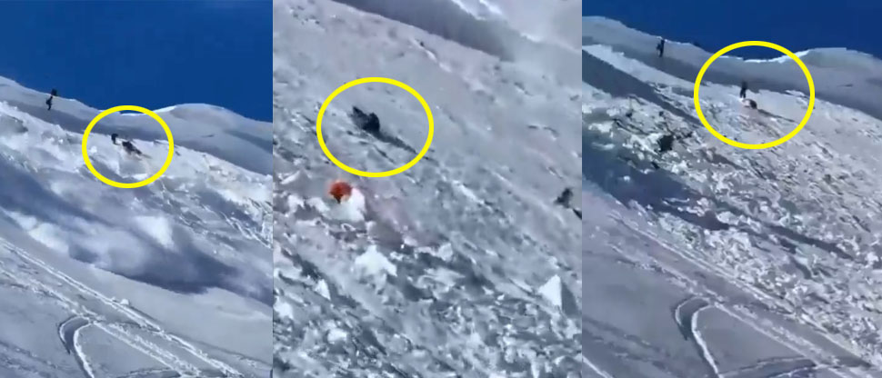 E.E.U.U: tres conductores de motos de nieve son arrastrados por una avalancha
