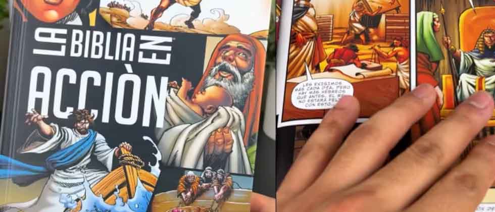 Joven crea una versión cómic de la Biblia