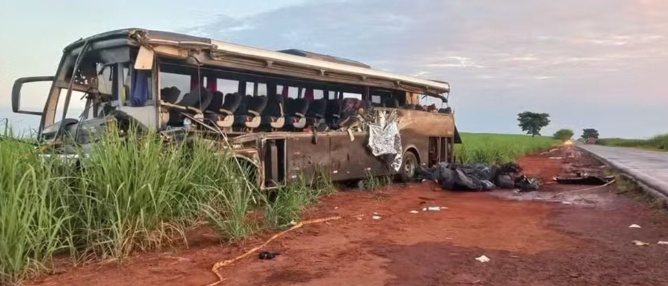 BRASIL: Choque entre bus y camión deja 12 estudiantes universitarios fallecidos