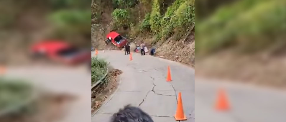 Varios lesionados al accidentarse vehículo que perdió los frenos en calle a El Pital, Chalatenango