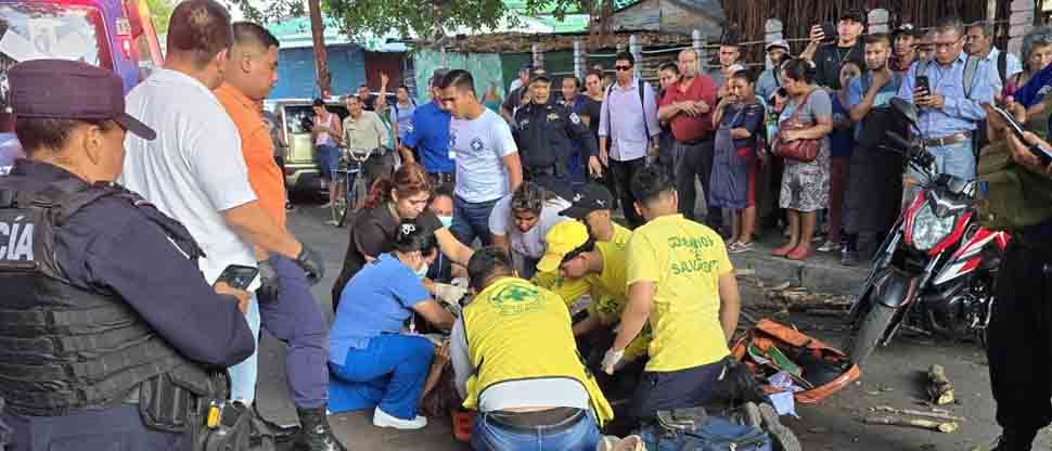 Señora resulta lesionada tras caerle una rama de ceiba
