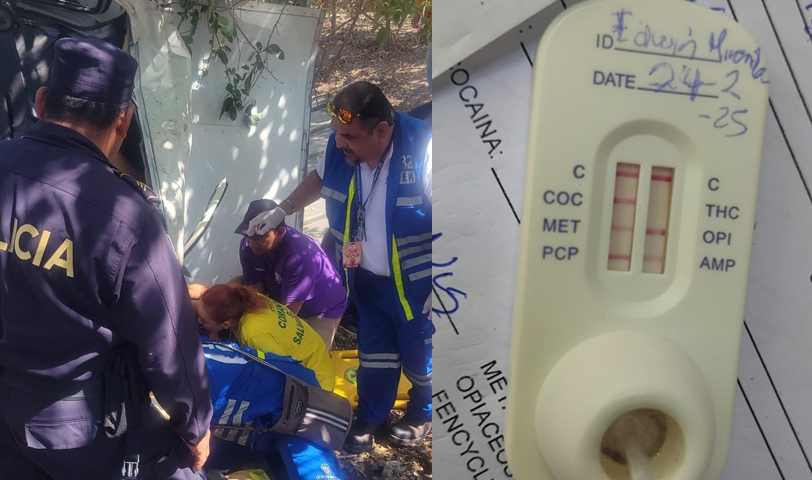Conductor de camión que provocó accidente resulta positivo al consumo de estupefacientes