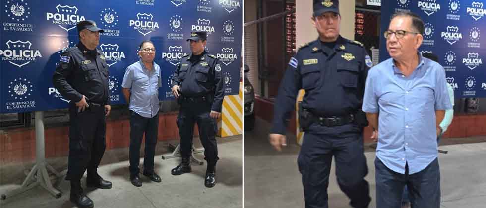 Eugenio Chicas es detenido por enriquecimiento ilícito