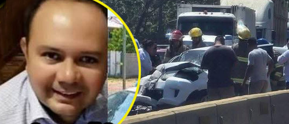 Él era Miguel, abogado que falleció tras fuerte accidente en carretera a Sonsonate