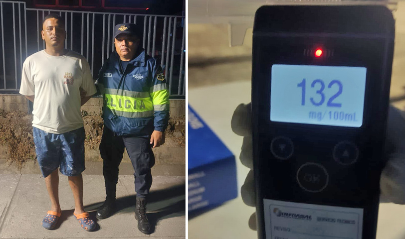 Capturan a sujeto que resultó con más de 130 grados de alcohol mientras conducía
