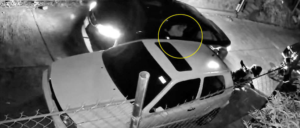 Huyó sin pensar que fue grabado por una cámara al dañar una motocicleta en San Marcos