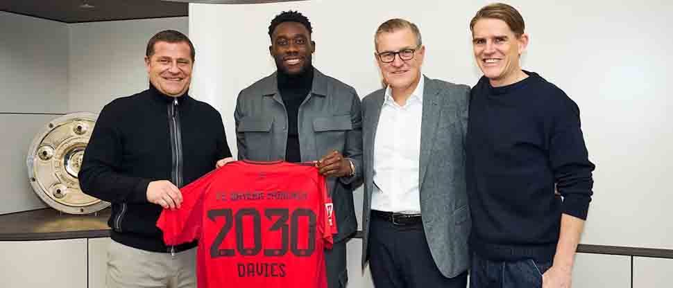 Alphonso Davies rechaza al Real Madrid y renueva con el Bayern hasta 2030