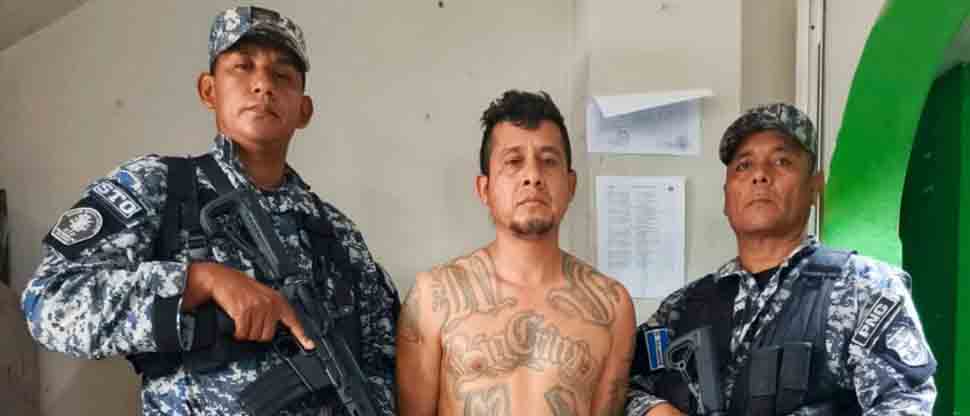 Arrestan a peligroso gatillero de la MS-13 en Cojutepeque