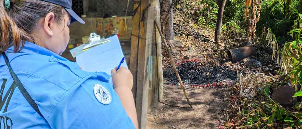 Sancionan a sujeto por quema ilegal de basura en Ciudad Delgado