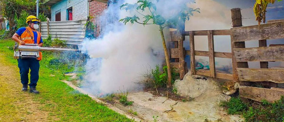 Jornada de fumigación en Santa Ana para combatir al zancudo y evitar el dengue