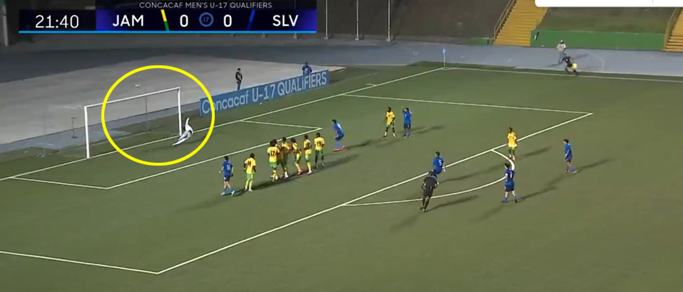 Así fue el golazo de Jefferson Perla contra Jamaica