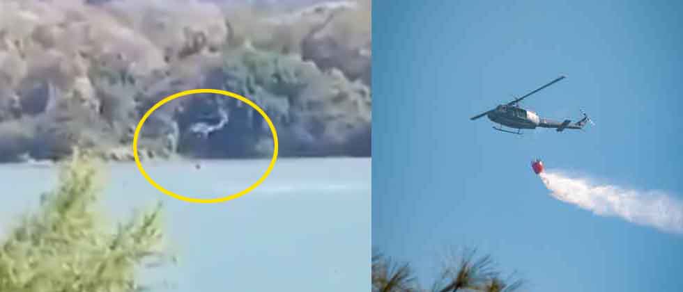 Reportan caída de helicóptero que se encontraba realizando tareas de sofocación de incendio
