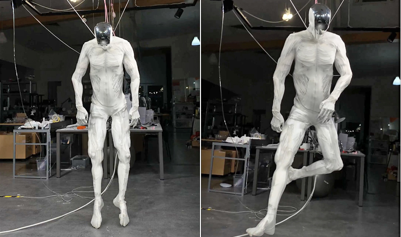 Crean el primer robot humanoide con músculos y huesos sintéticos