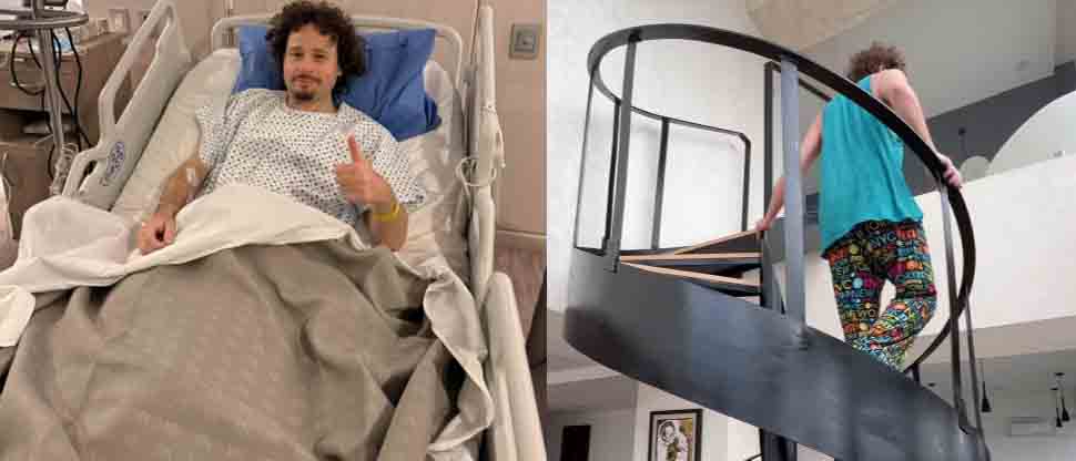 Luisito Comunica muestra avances en su problema de espalda