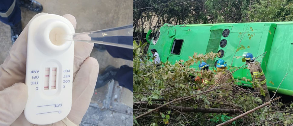 Motorista de bus accidentado en San Vicente manejaba bajo los efectos de estupefacientes