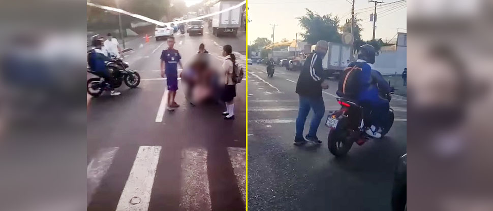 Motociclista que iba en tercer carril huye tras atropella a mujer en carretera Panamericana