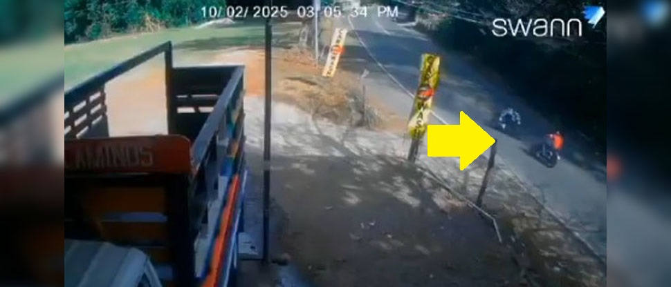 Captan momento de fatal choque entre dos motociclistas en Morazán