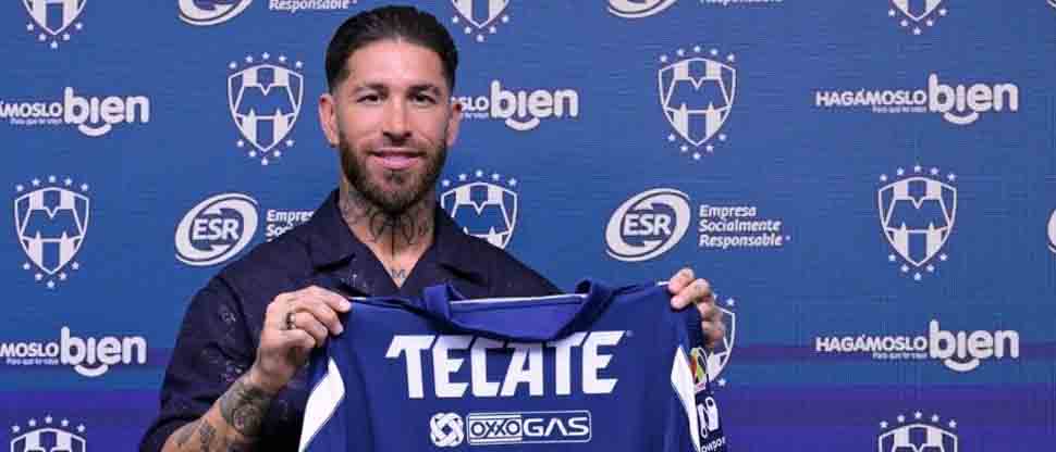Presentan a Sergio Ramos como nuevo jugador de Monterrey