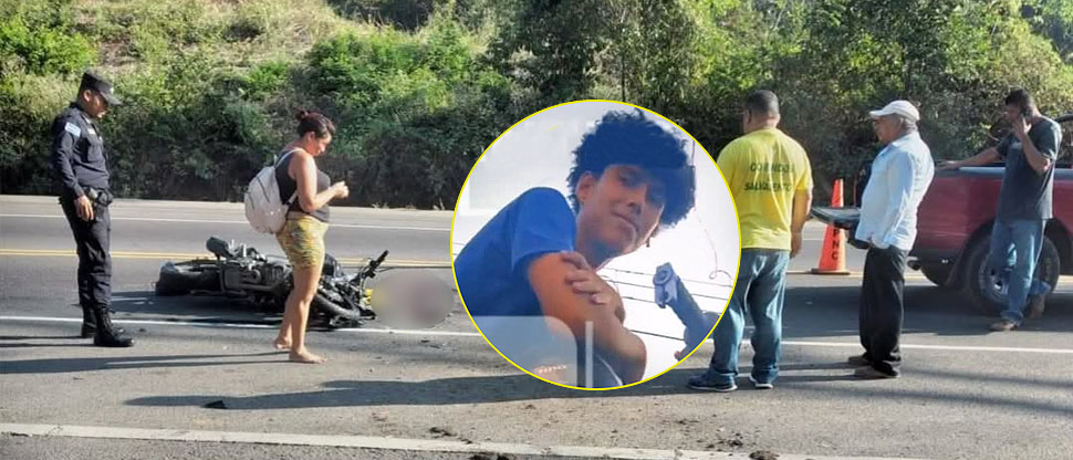 Identifican a joven motociclista que falleció al accidentarse en San Miguel