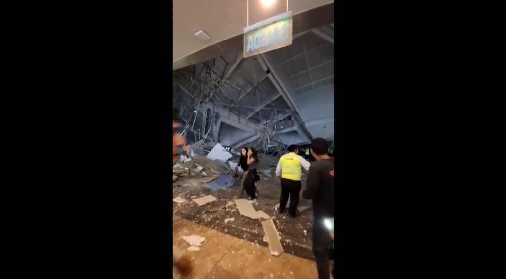 Desplome de techo en centro comercial deja 4 fallecidos y 80 lesionados