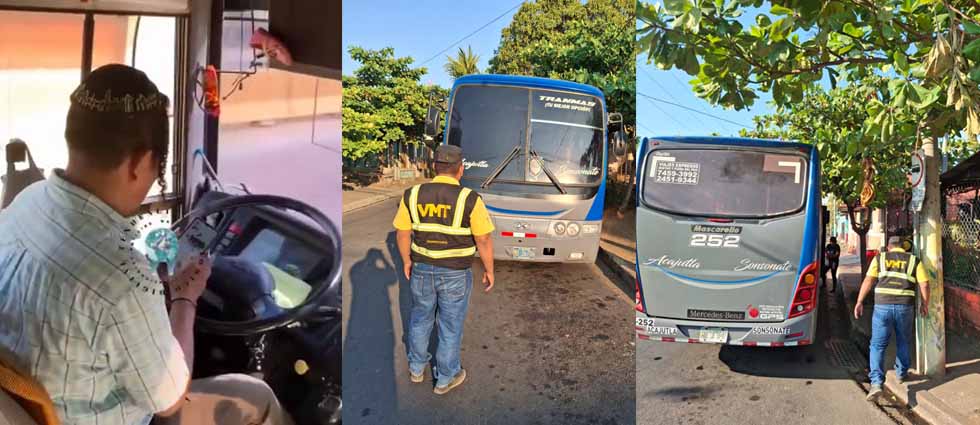 150 dólares de multa para motorista que en pleno viaje iba chateando