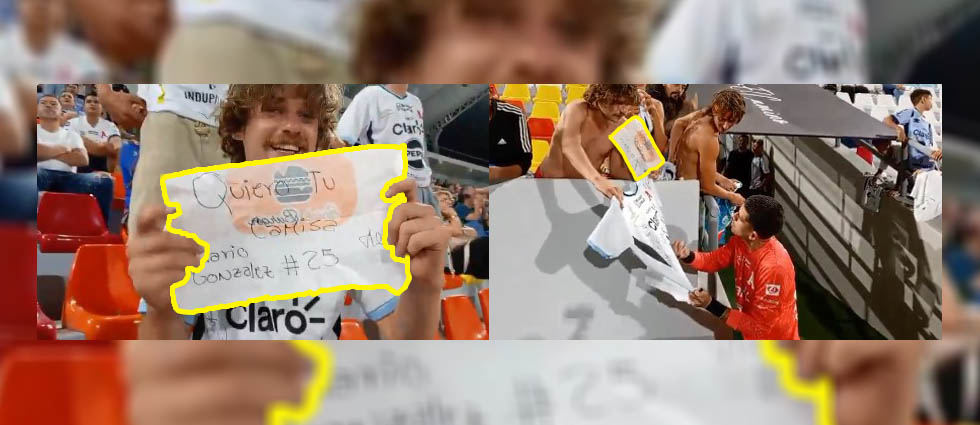 Aficionado suizo le pide la camiseta al portero del Alianza: «Ahora no puedo»