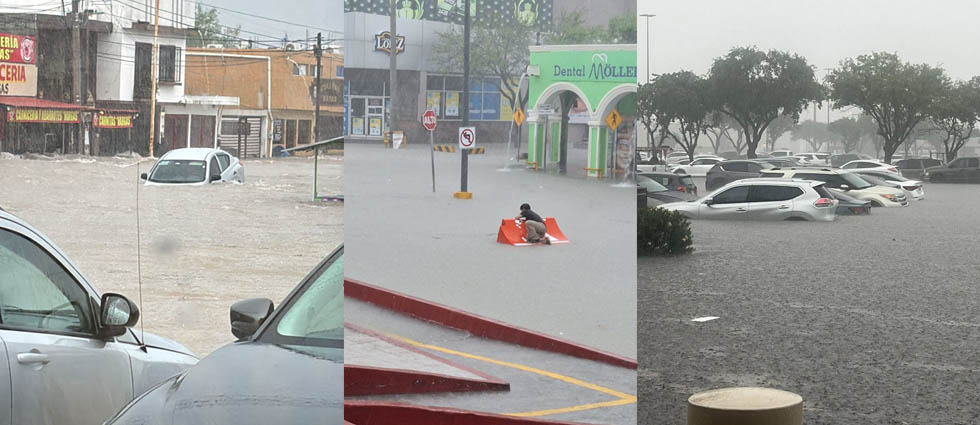 Inesperadas e intensas lluvias causan severas inundaciones en Reynosa, México