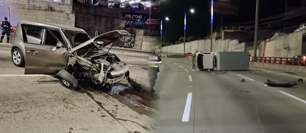 Al menos tres lesionados deja fuerte accidente en  el Paso del Jaguar