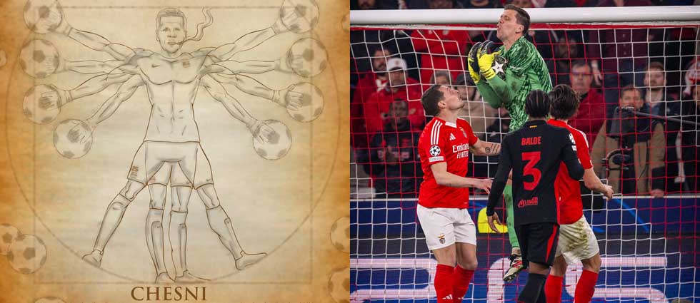 El partido de Szczęsny que ya es historia de la Champions ¡con 8 paradas!