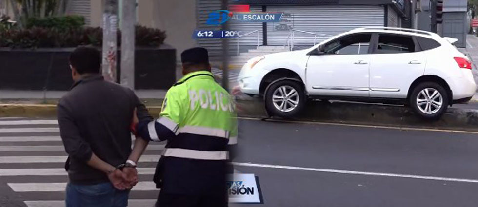 Conductor ebrio se accidenta en el Paseo General Escalón: registró ¡295 grados de alcohol!