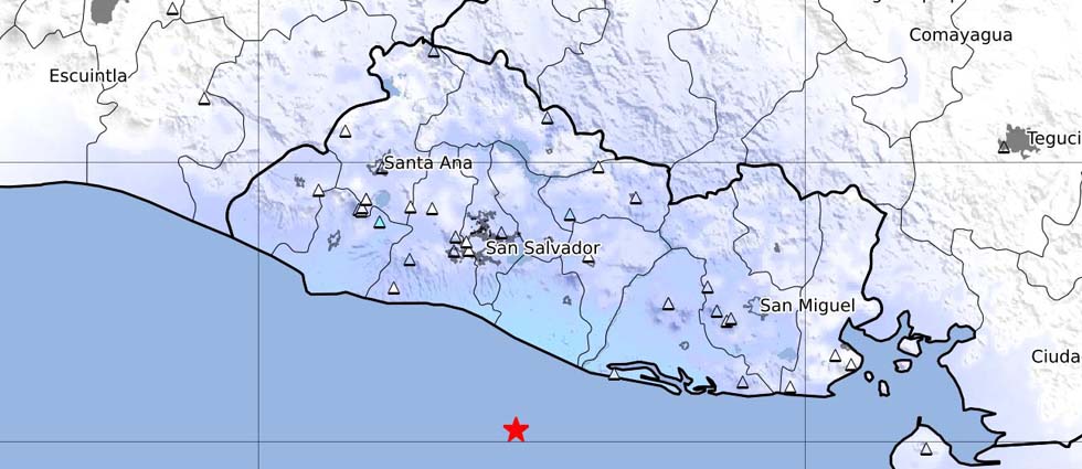 Fuerte sismo de 4.1 grados sacude a El Salvador esta tarde de viernes
