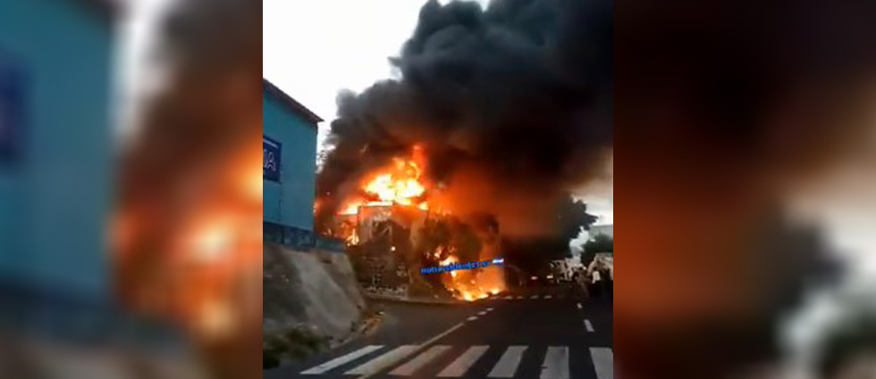 Reportan voraz incendio carretera a Sonsonate