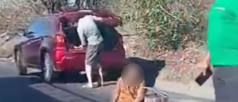 Atropellan a abuelita en el desvío al Tablón, carretera Longitudinal del Norte