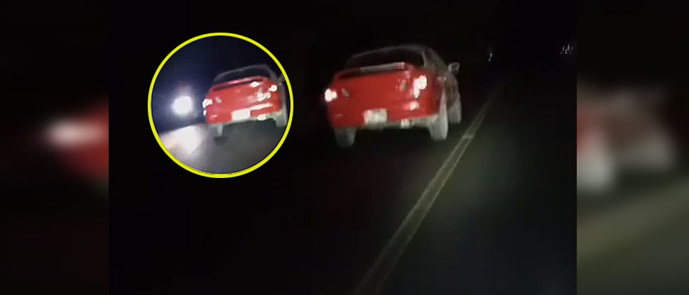Captan a conductor que casi ocasiona un accidente por manejar en sentido contrario