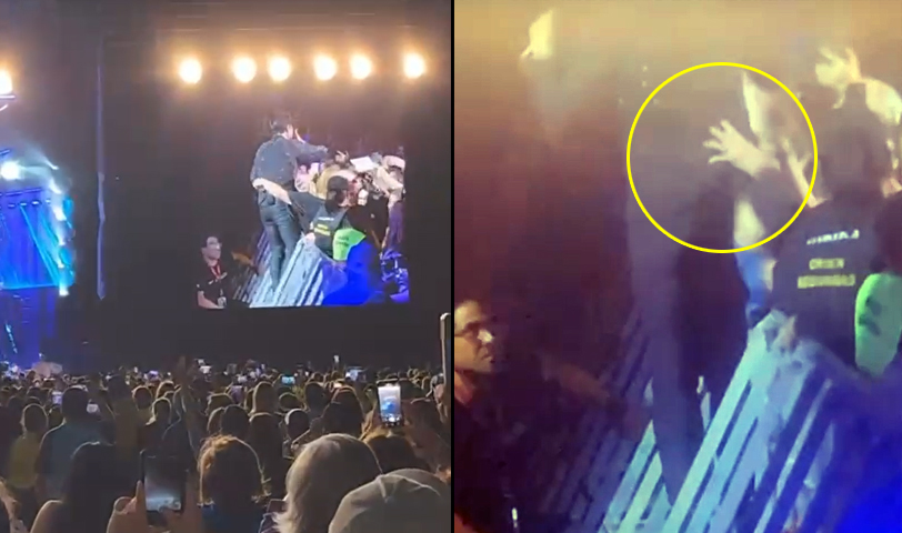 Salvadoreña le “juega” las pompis a Chayanne durante concierto en el Cuscatlán