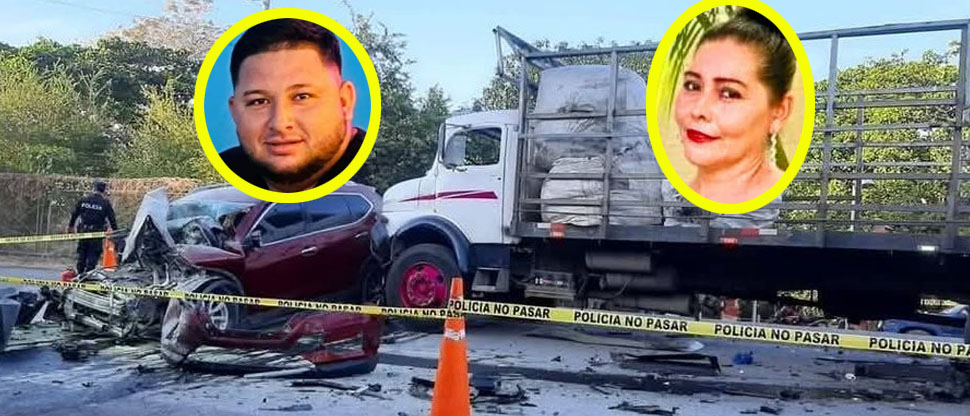 Identifican a la pareja fallecida en fatal choque por invasión de carril en carretera Litoral