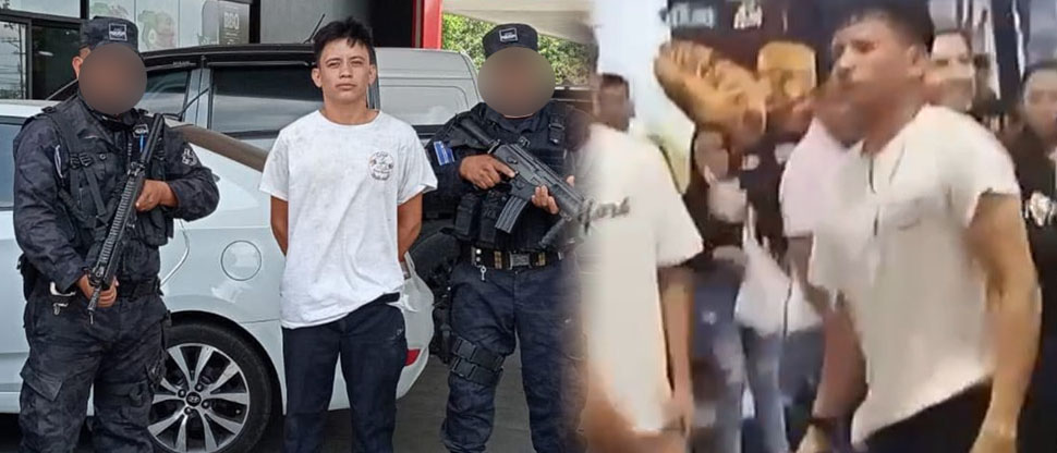 Capturan a sujeto que “rifaba el barrio” durante pelea en gasolinera de Santa Ana