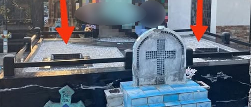 Denuncian el robo de esculturas en tumba del cementerio El Espino, Zacatecoluca
