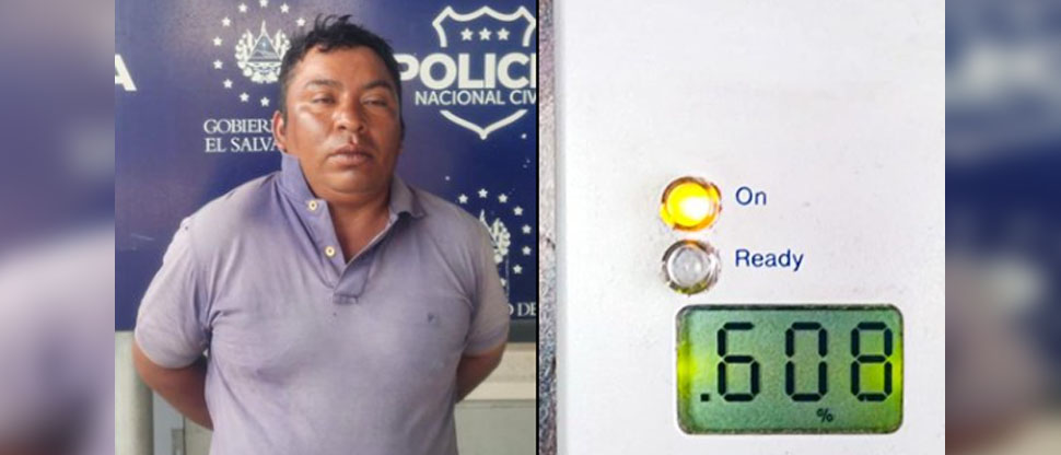 Capturan a conductor que provocó accidente tras manejar con 608 grados de alcohol