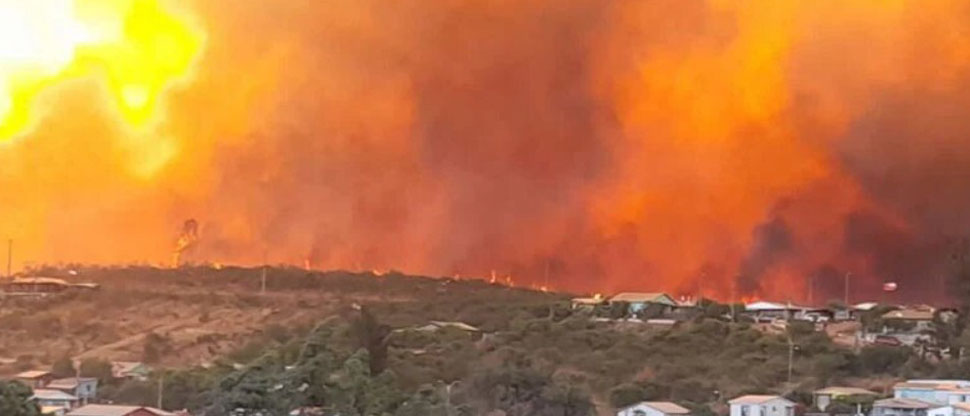 Incendios forestales desatan evacuaciones en dos regiones de Chile