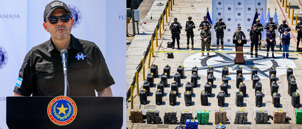 Gabinete de seguridad presentó 1.5 toneladas de cocaína decomisada en las últimas horas